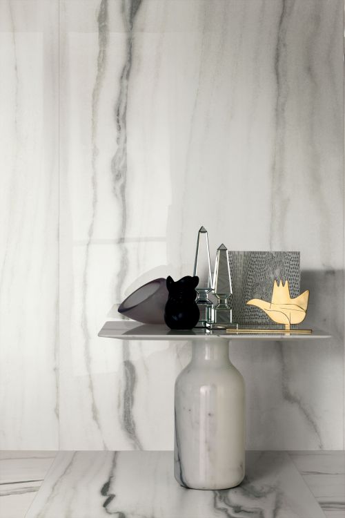 Prexious White Fantasy Glossy 12 x 24